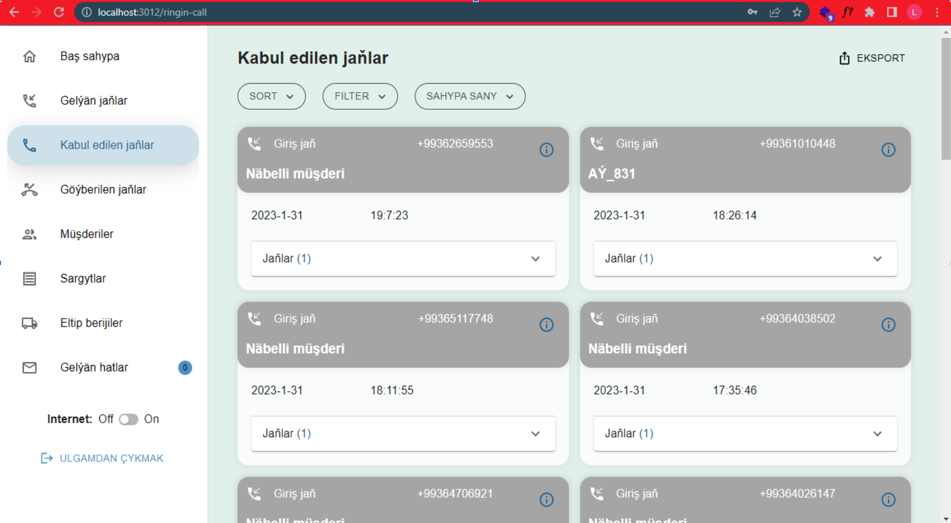 Operator — Call Center Suite